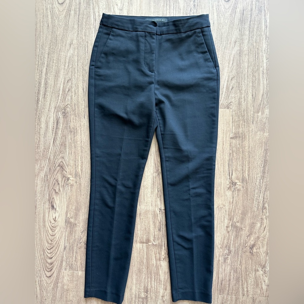 Zara Black Straight Leg Women's Pants